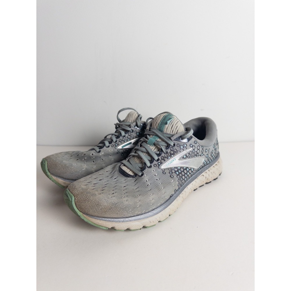 Brooks Glycerin 17 Running Shoes Womens US 10 Gray CM 27 EUR 42 Athletic Lace Up